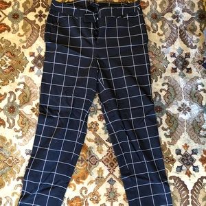 Black and white dress pants